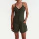 thumbnail image 1 of MKLEKYY Mono Corto Deportivo de Lino de Verano para Mujer con Detalle de Lazo y Volantes, 1 of 4