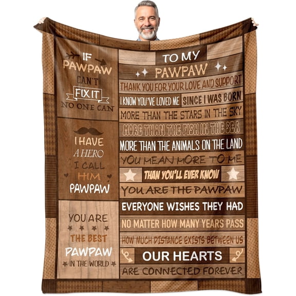 Pawpaw Gifts,Gifts for Pawpaw,Pawpaw Gift from Granddaughter,Pawpaw Birthday Gifts,Gifts for Grandpa,Pawpaw Gifts for Birthday Blanket 50"x60"
