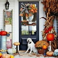 thumbnail image 5 of Travelwant Vintage Pumpkin Truck Wreath, 30cm x 24cm, Multicolor Acrylic Fall Decor, 5 of 7