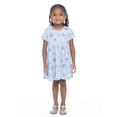 thumbnail image 5 of Tinker Bell Toddler Girl Allover Print Dress with Short Sleeves, Sizes 12M-5T, 5 of 7