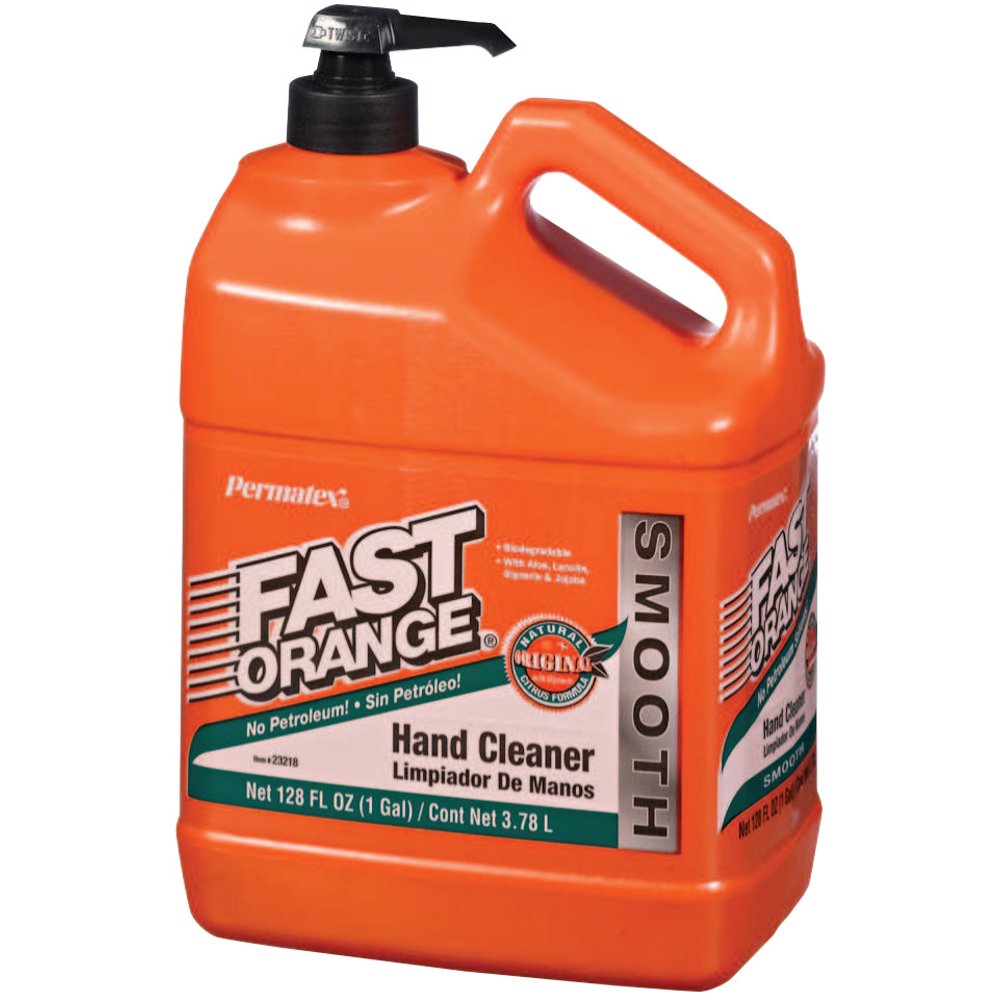 Permatex Fast Orange Smooth Lotion Hand Cleaners, Citrus, Bottle w/Pump, 1 gal