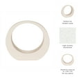 thumbnail image 5 of Elegant Ceramic Loop Decorative Object for Home Decor - Sculptural Accent for Bathroom Vanity, Office Desk, and Living Room Decor - Ornaments for Shelf Display and Coffee Table - 11", White, 5 of 12