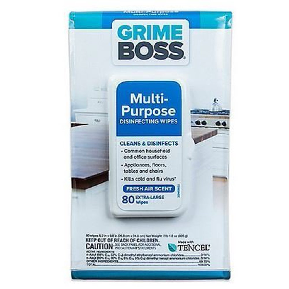 80count Multipurpose Extra Large Disinfecting Wipes Fresh Air Scent