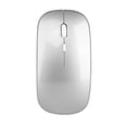 thumbnail image 1 of Wireless 2.4G Mouse Ultra-thin Silent Mouse Portable Stylish Mouse Rechargeable Mouse 10m/33ft Wireless Transmission (Silver), 1 of 8