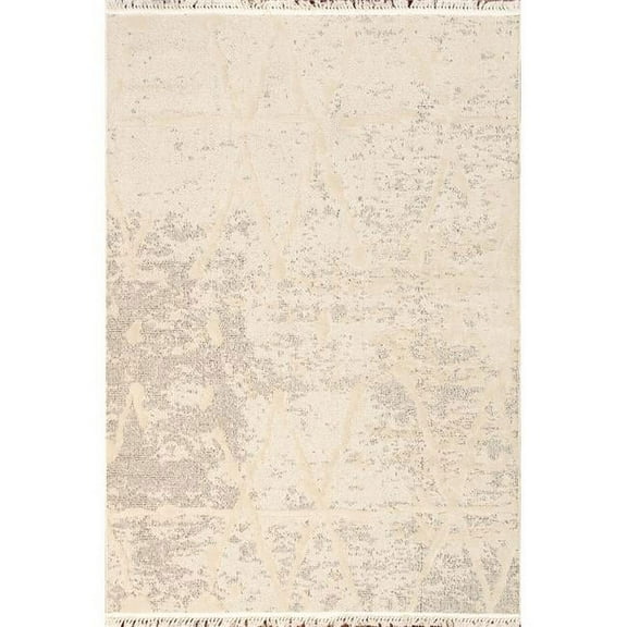 Pasargad Home Sutton Polypropylene & Polyester Geometric Area Rug-12' 0' X 15' 0' - Ivory