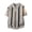 Khaki, variant on SELONE Dress Shirts for Men Short Sleeve Stripe Shirt Collared Casual T-Shirts 3 Buttons Breathable Summer Work Tops