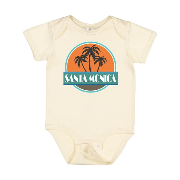 Inktastic Santa Monica California Travel Boys or Girls Baby Bodysuit