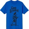 thumbnail image 3 of Keep Strummin' Cowboy Americana Adult Royal Blue Crew Neck Short Sleeve Tee-3XL, 3 of 4