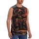 thumbnail image 2 of Fotbe Dark Skull King Throne Men's Camiseta sin Mangas Estampada para Hombres, Playera Casual para Gimnasio, Entrenamiento, Playa-Large, 2 of 7
