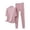 PinkA, variant on Bixock Women's 2 Piece Pajama Outfits,Air Conditioning Suits for Women,Mock Neck Elbow Sleeve Pants Solid Set Summer Fall