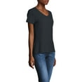 thumbnail image 2 of Hanes Women's X-temp Short Sleeve V-neck Tee, 2 of 5
