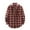 Red, variant on Dyfzdhu Plaid Shirts for Men Shirt Flannel Long Sleeve Casual Button Down Soft Regular Fit With Pockets Brown