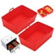thumbnail image 3 of Bandeja rectangular de silicona para hornear para freidora de aire Almohadilla grande de silicona para freidora de aire Freidora de aire de silicona, 3 of 5