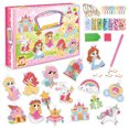 thumbnail image 1 of 5D DIY Rhinestone Painting Keychain Set Cartoon Cute Rhinestone Painting Key Ring Ornament for Children, 1 of 8