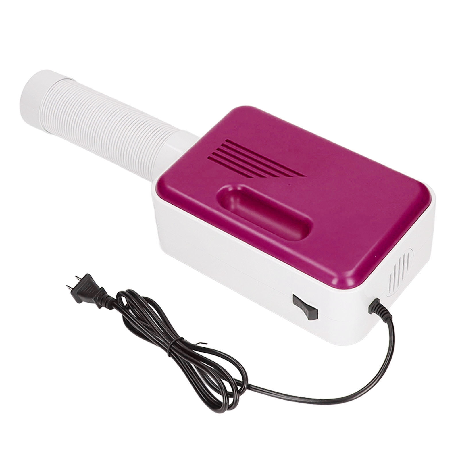 Portable Electric Clothes Dryer Multifunction Mini Colthes Dryer with Cloth Cover for Outdoor Travel Home US Plug 110V Purple