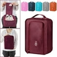 thumbnail image 1 of Organizador de Zapatos Coreano Multifuncional Portátil para Viajes | Bolsa Plegable para Zapatos, Fácil de Transportar | Material: Poliéster | Tamaño: 30 X 21 X 11,5 Cm | 1 Unidad, 1 of 7