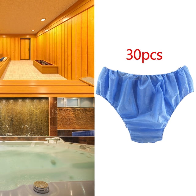 30x bragas desechables portátiles transpirables ajustables mujeres Azul Colco bragas desechables