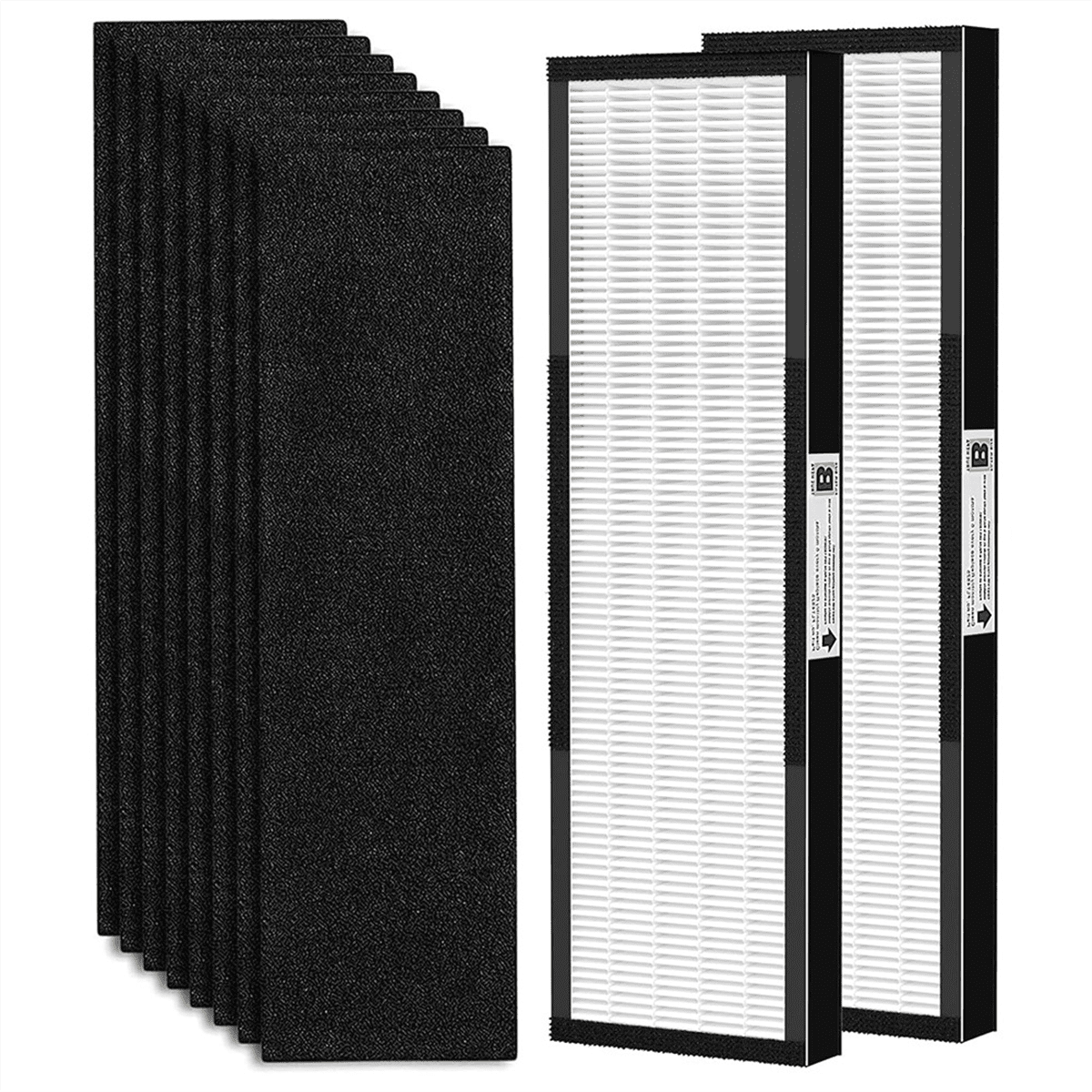 FLT4825 Replacement Filter for Germ Guardian Air Purifier, for AC4825 AC4850,2 True HEPA + 8 Carbon Filters