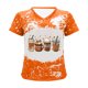 thumbnail image 5 of Camiseta con cuello en V para mujer Camiseta con estampado de Halloween Camiseta de manga corta Tops Pompotops  hkajfhjk473054, 5 of 6