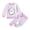 Purple, variant on Splozh Cute Baby Outfits Infant Outfit Toddler Baby Girl Boy Long Sleeve Sweatshirt Pants Knit Clothes Fall Winter,Orange,18-24 Months