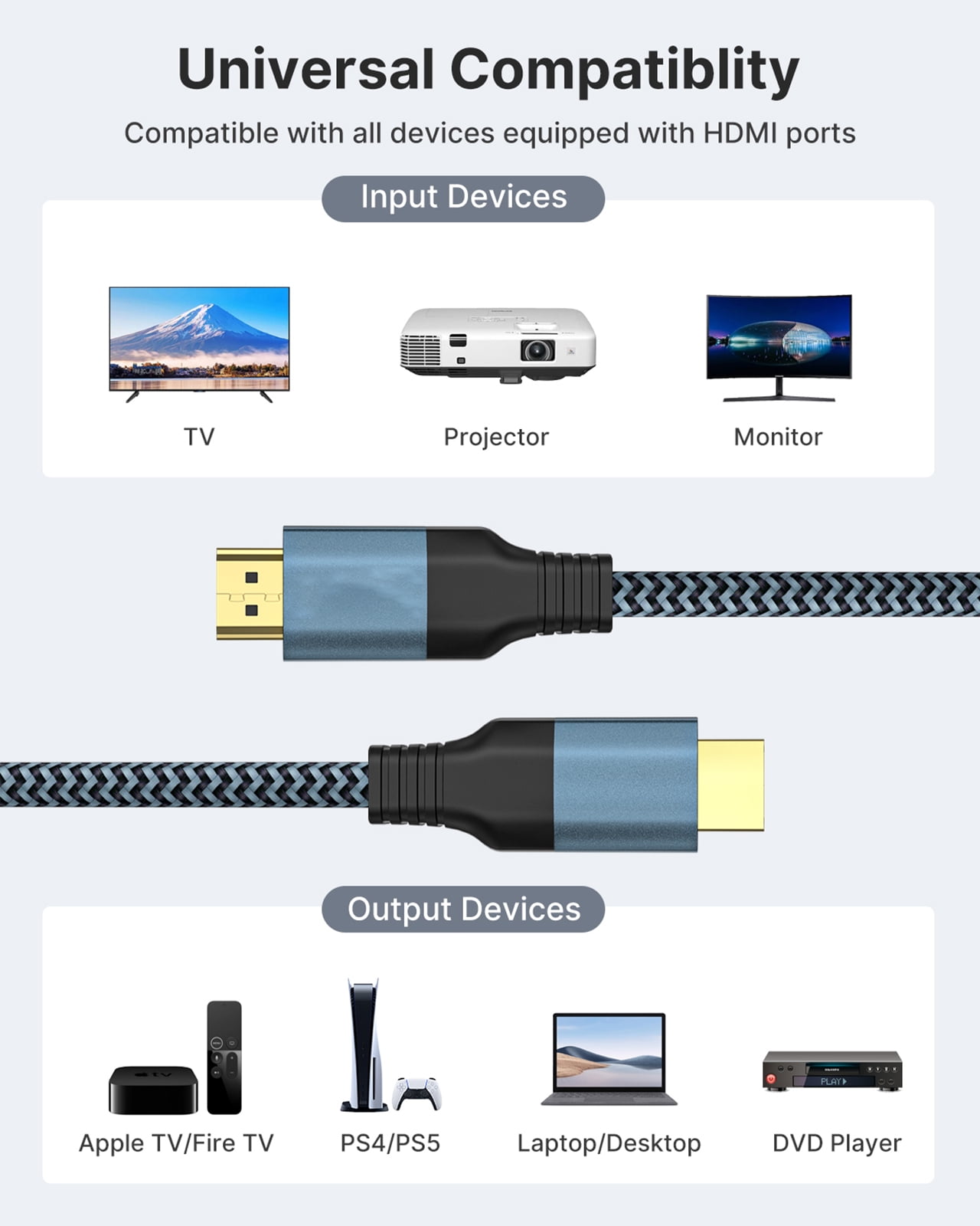 2m (6ft) HDMI Cable with Locking Screw - 4K 60Hz HDR - High Speed HDMI 2.0  Monitor Cable with Locking Screw Connector for Secure Connection - HDMI  Cable with Ethernet - M/M - BCI Imaging Supplies