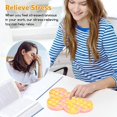 thumbnail image 3 of Big Pop Game Fidget Toy, Rainbow Chess Board Popper Fidget Sensory Toy, Silicone Large Stress Relief Toy Brain Training Board Game to Play with Friends, 3 of 7