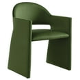 thumbnail image 5 of Modway Talia Performance Velvet Dining Armchair in Moss Green, 5 of 9