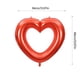 thumbnail image 3 of Globo de corazón hueco grande de 83 cm | Decoración de fiesta de papel de aluminio | Rojo brillante, rosa, dorado y plateado | Cadena de globos conectable | Accesorio fotográfico para cumpleaños y, 3 of 7