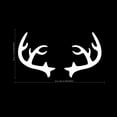 thumbnail image 4 of Chic Holiday Christmas Reindeer - Deer Antler Vinyl Wall Art Decal - 28" x 23" Decoration Vinyl Sticker - White, 4 of 6