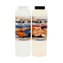 Crystal Clear Table Top Epoxy Resin 1/2 Gallon Kit | Great for Wood projects Bar Tops River tables Tumblers Artist Quality| Two part Kit includes Resin and Hardener