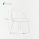 thumbnail image 3 of Sillas de Comedor de Terciopelo con Patas de Acero Acabado Tipo Madera Estilo Moderno - Sillas de Comedor Tapizadas Minimalista con Relleno Suave Set 2 Piezas Verde Olivo, 3 of 5