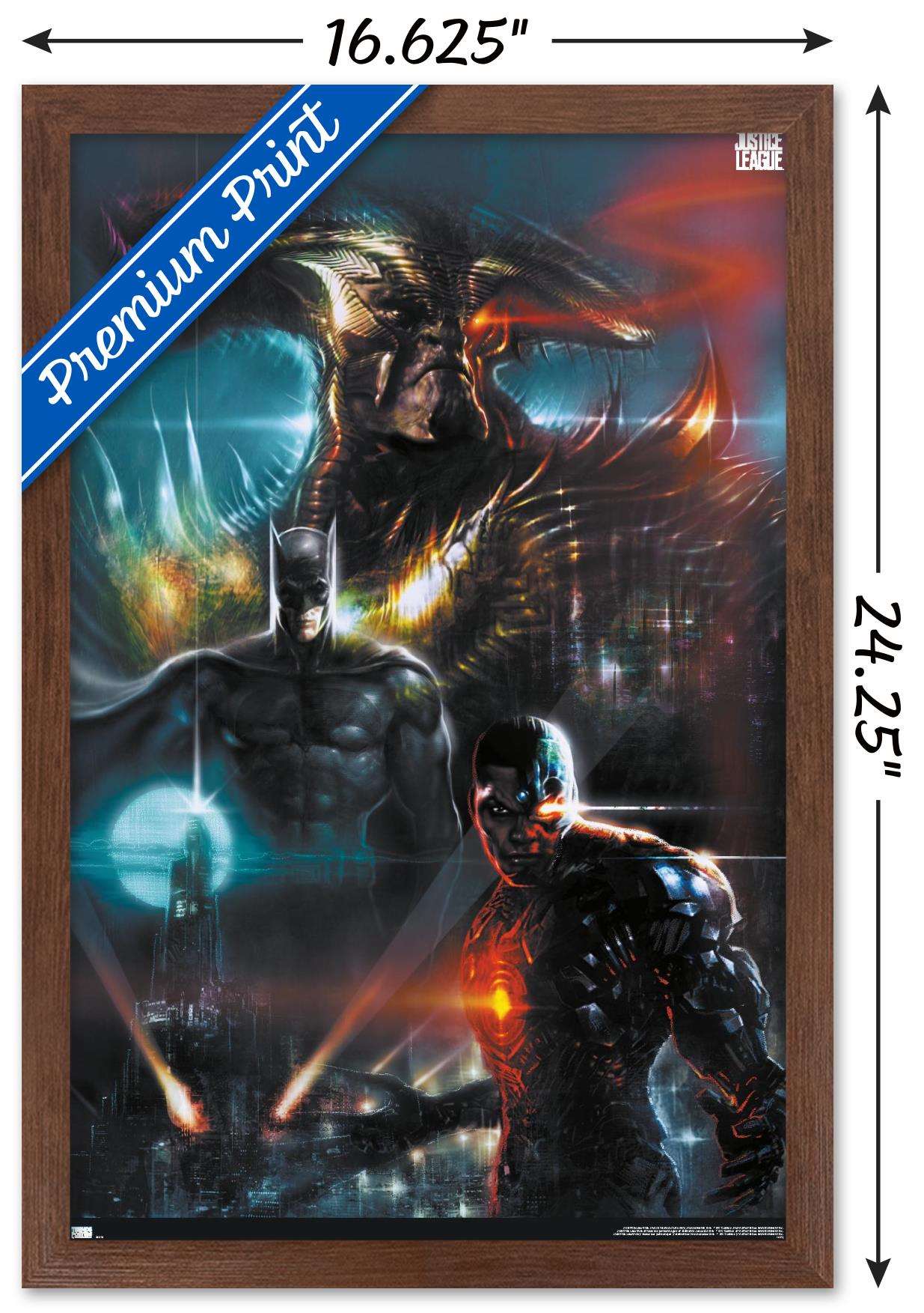 DC Zack Snyder's Justice League - Liam Sharp Variant Wall Poster, 14.725" x 22.375", Framed