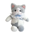 thumbnail image 2 of Mochila rellena de gato linda, paquete de día de viaje juguete peluche de peluche amoroso mochila mochila para animales para niños adultos regal Gris, 2 of 8
