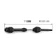 thumbnail image 2 of 2Pcs Steel Rear Drive Shaft Driveshaft CVD 6852R for 1/10 Slash VXL 2WD Hoss Stampede RC Car,Black, 2 of 5