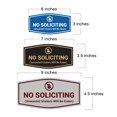 thumbnail image 2 of Fancy No Soliciting (Unwanted Visitors Will Be Eaten) Sign (Black / Silver) - Small, 2 of 5