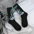 thumbnail image 5 of Fuzoiu Hungry Tyrannosaurus Print Athletic Crew Socks for Men & Women,Casual Crew Socks,Above Ankle Crew Socks for Business, Casual, 5 of 6