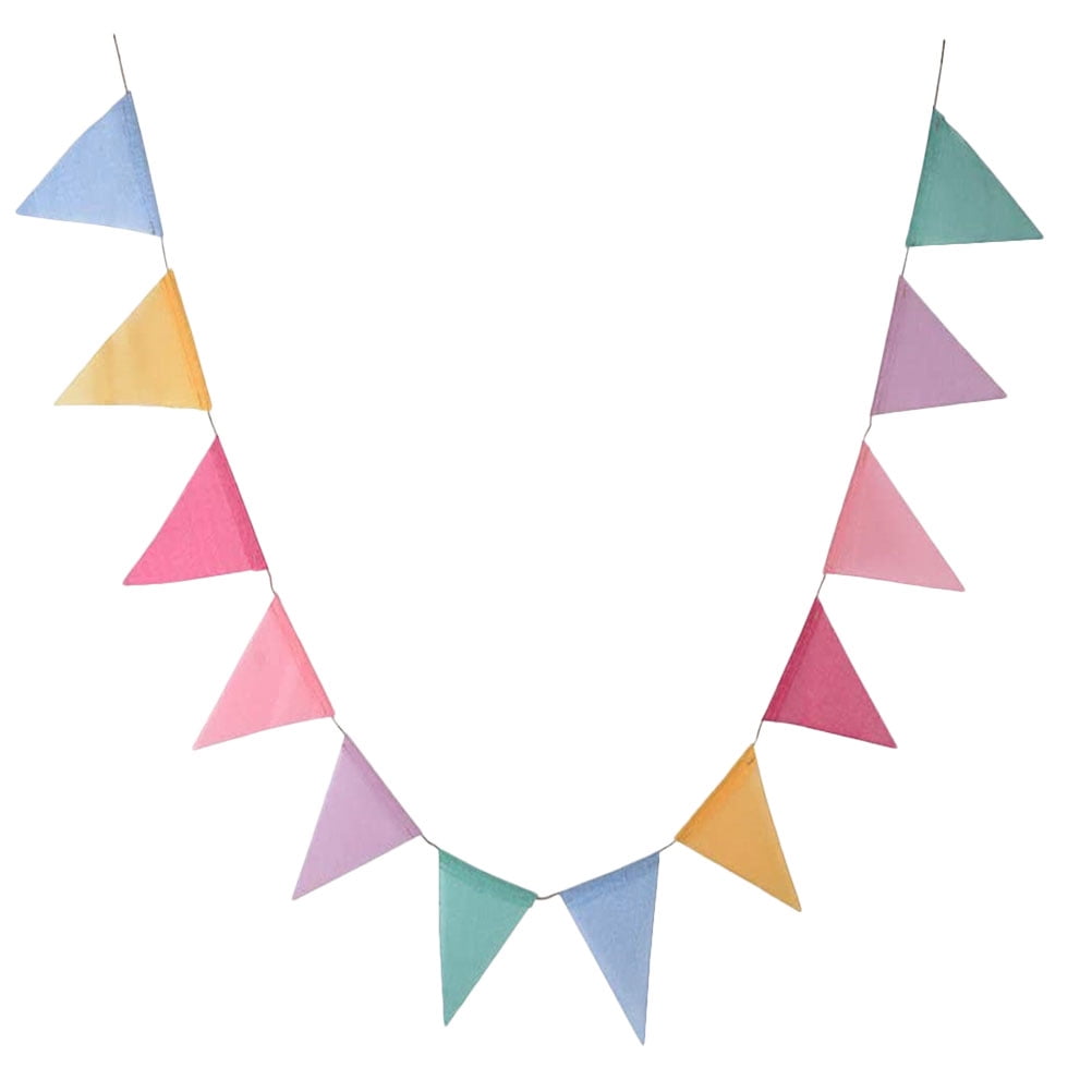 Decorative Hanging Pennant Banner 4 Meter Triangle Flags Bunting Decor for Indoor Outdoor