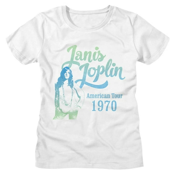 Janis Joplin Gradient White Women's T-Shirt