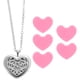 thumbnail image 4 of WORGEOUS 1 Juego de collar difusor de aceites esenciales decorativo con colgante de Aroma en forma de corazón para mujer, 4 of 8