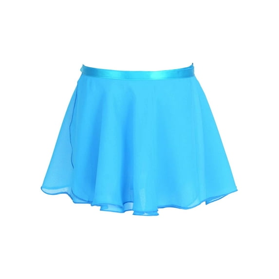 iiniim Kids Girls Chiffon Ballet Dance Mini Wrap Skirts Ballerina Dancewear Sizes 4-12