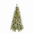 thumbnail image 2 of 4ft Pre-Lit Artificial Christmas Tree Set of 2, PE Needles Potted Tabletop Trees with Golden Planters, Easy Flip-Tree Design for Mantel, Entryway & Small Space Decor, 2 of 10
