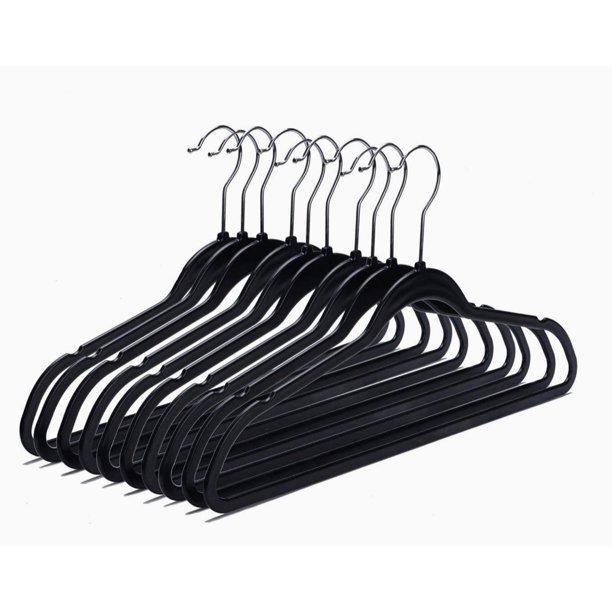Quality Hangers Clothes Hangers 20 Pack NonVelvet Plastic Hangers