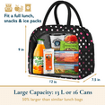 thumbnail image 5 of ComfiTime Lunch Bag - Insulated Lunch Box for Women, Large Capacity Cooler Bag for Adults & Teen, Cute Aesthetic Lunch Tote for Work, School, Extra Zippered Pocket for Wallet & Phone, 5 of 13