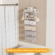 thumbnail image 5 of Toalleros para baño, toallero de pared, toallero enrollable o plegado de 6 niveles con estantes flotantes, toallero de baño para baño, toallas de mano, metal, blanco completo, 5 of 8