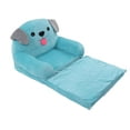 thumbnail image 1 of Blue Puppy Sofa Cute Cartoon Folding Small Sofa Bed Dual Use ChildSturdy Wide Armrests, 1 of 8