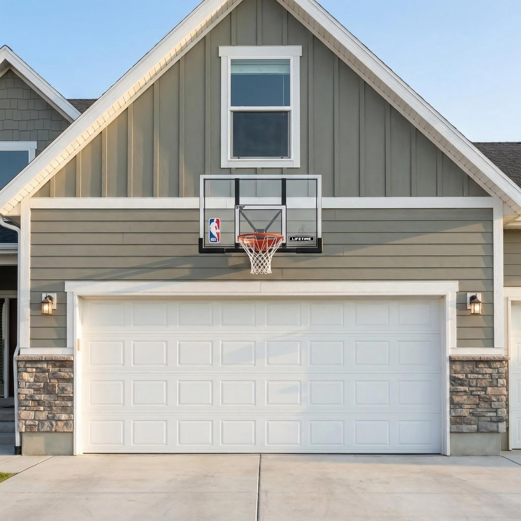 Lifetime NBA Branded 48" Shatterproof Backboard Rim Combo Basketball System (92113)