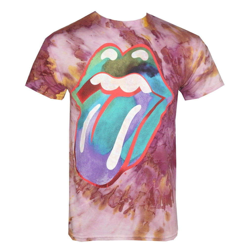 rolling stones tie dye crew neck
