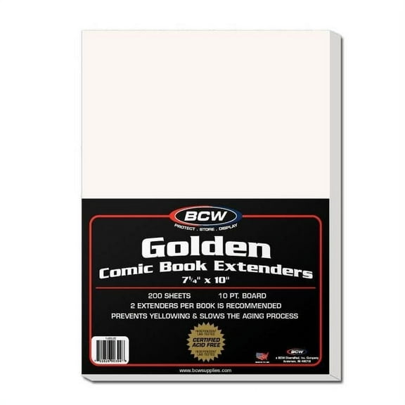 200 BCW GOLDEN COMIC EXTENDERS