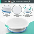 thumbnail image 5 of RFAQK 65 Pcs Cake decorating supplies with Cake Turntable-Cake leveler- 24 Numbered Icing Piping Tips with Pattern Chart and EBook- Straight & Angled Spatula-30 Icings Bags- 3 Icing Comb Scraper set, 5 of 8