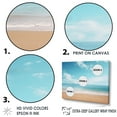 thumbnail image 3 of Designart "Quiet Coastal Sand Reverie I" Coastal Floater Framed Canvas Wall Art, 3 of 5